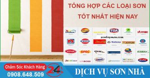 Tổng hợp các loại sơn tốt nhất hiện nay