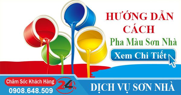 Hướng dẫn cách pha màu sơn nhà đẹp