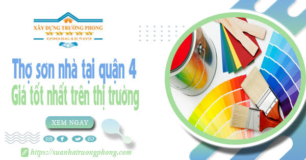 Thợ sơn nhà tại quận 4