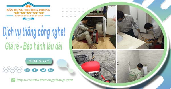 Dịch vụ thông cống nghẹt tại Bắc Kạn - Chỉ 100k【BH 5 năm】