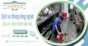 Dịch vụ thông cống nghẹt tại Bình Phước - 100k -【BH 5 năm】