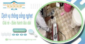 Dịch vụ thông cống nghẹt tại Đà Lạt chỉ 100k | Bảo hành 5 năm