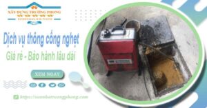 Dịch vụ thông cống nghẹt tại Đan Phượng - 100k【BH 5 năm】