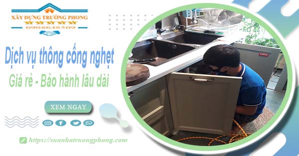 Dịch vụ thông cống nghẹt tại Hà Giang - 100K -【BH 5 năm】