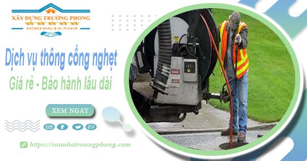 Dịch vụ thông cống nghẹt tại Hai Bà Trưng - 100k【BH 5 năm】