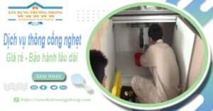 Dịch vụ thông cống nghẹt tại Hòa Bình - 100K -【BH 5 năm】