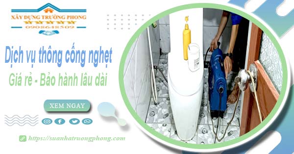 Dịch vụ thông cống nghẹt tại Hoài Đức - Chỉ 100k【BH 5 năm】