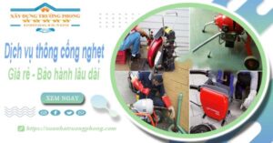 Dịch vụ thông cống nghẹt tại Hoàn Kiếm - 100K -【BH 5 năm】