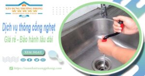 Dịch vụ thông cống nghẹt tại Lào Cai - Chỉ 100K【BH 5 năm】