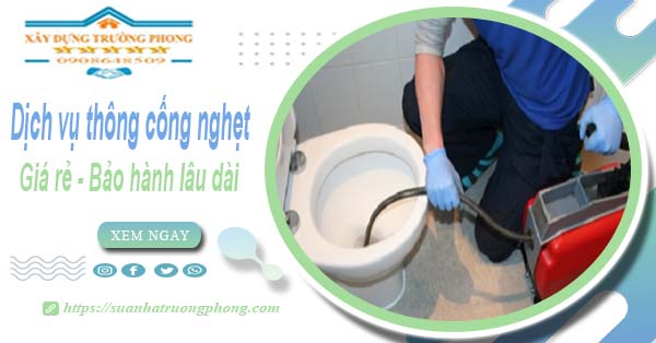 Dịch vụ thông cống nghẹt tại Long Biên - 100K -【BH 5 năm】