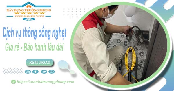 Dịch vụ thông cống nghẹt tại Mê Linh - Chỉ 100K【BH 5 năm】