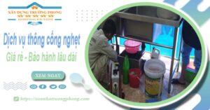 Dịch vụ thông cống nghẹt tại Nam Định - Chỉ 100【BH 5 năm】