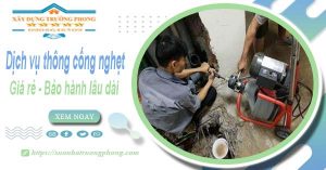 Dịch vụ thông cống nghẹt tại Phú Quốc 100k | Bảo hành 5 năm