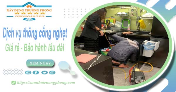 Dịch vụ thông cống nghẹt tại Phú Xuyên - 100K -【BH 5 năm】