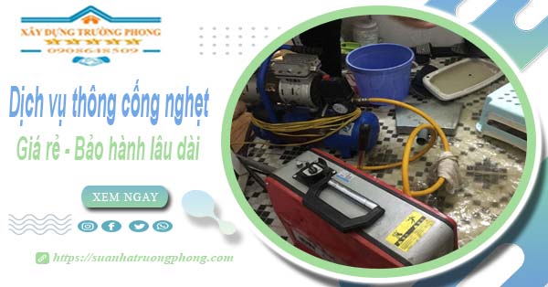 Dịch vụ thông cống nghẹt tại Phúc Thọ - chỉ 100k【BH 5 năm】