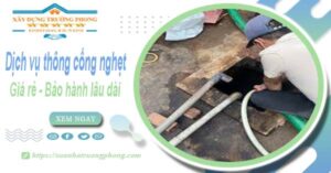 Dịch vụ thông cống nghẹt tại Quốc Oai - chỉ 100k【BH 5 năm】