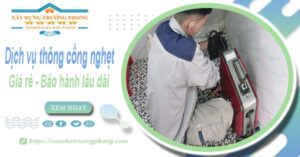 Dịch vụ thông cống nghẹt tại Sầm Sơn - Chỉ 100k【BH 5 năm】