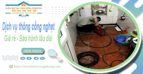 Dịch vụ thông cống nghẹt tại Sóc Sơn - Chỉ 100K【BH 5 năm】