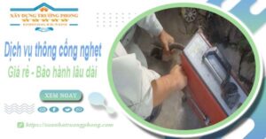 Dịch vụ thông cống nghẹt tại Tam Điệp - Chỉ 100k【BH 5 năm】