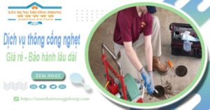 Dịch vụ thông cống nghẹt tại Tây Hồ - Chỉ 100k -【BH 5 năm】