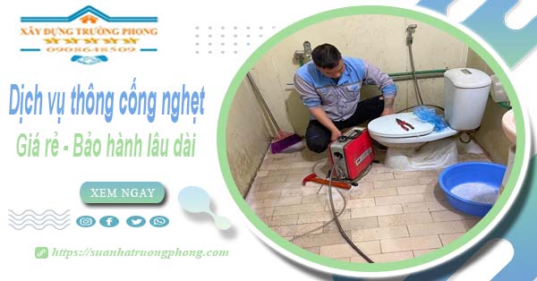 Dịch vụ thông cống nghẹt tại Thanh Hóa - 100K -【BH 5 năm】