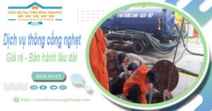 Dịch vụ thông cống nghẹt tại Thanh Oai - 100K -【BH 5 năm】