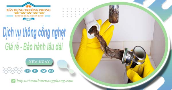 Dịch vụ thông cống nghẹt tại Thị Xã Sơn Tây - 100k - BH 5 năm