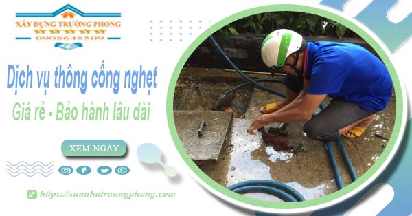 Dịch vụ thông cống nghẹt tại Tp Phủ Lý - Chỉ 100【BH 5 năm】