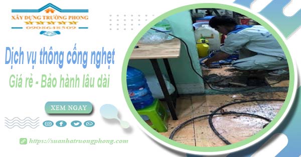 Dịch vụ thông cống nghẹt tại Ứng Hòa - Chỉ 100k【BH 5 năm】