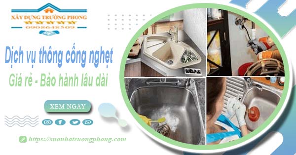 Dịch vụ thông cống nghẹt tại Việt Trì - Chỉ 100K -【BH 5 năm】