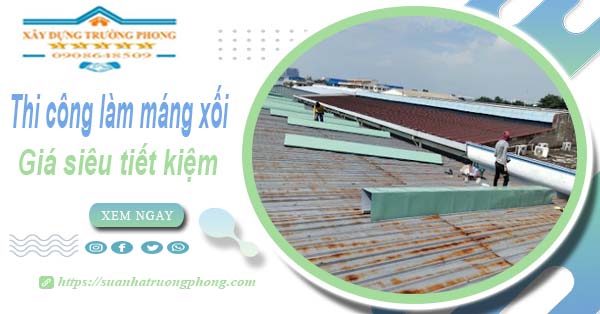 Thi công làm máng xối tôn, inox, nhựa tại Cam Ranh giảm 10%