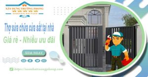 Báo giá thợ sửa chữa cửa sắt tại Tân Bình【Tiết kiệm 10%】