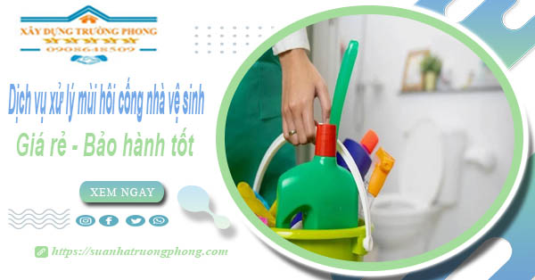 Dịch vụ xử lý mùi hôi cống nhà vệ sinh tại Bình Tân【BH 5 năm】