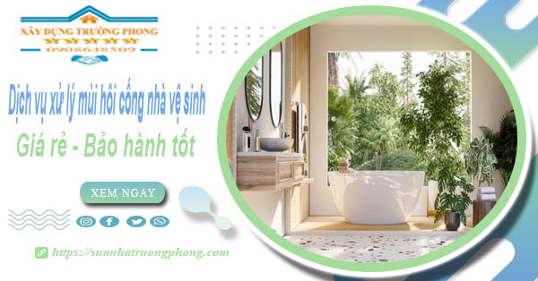 Dv xử lý mùi hôi cống nhà vệ sinh tại Cam Ranh【BH 5 năm】