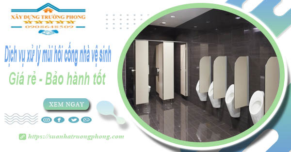 Dịch vụ xử lý mùi hôi cống nhà vệ sinh tại quận 1【BH 5 năm】