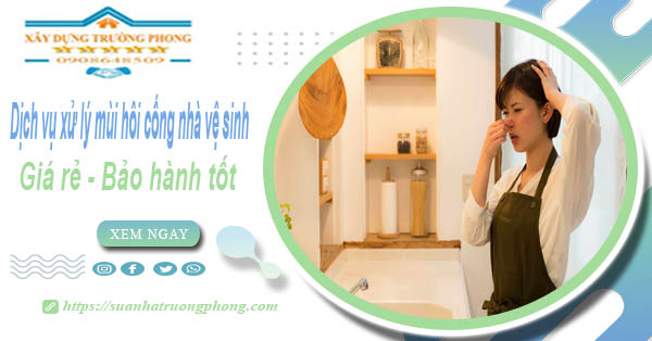 Dịch vụ xử lý mùi hôi cống nhà vệ sinh tại quận 2【BH 5 năm】