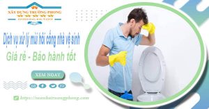 Dịch vụ xử lý mùi hôi cống nhà vệ sinh tại Tân Phú【BH 5 năm】