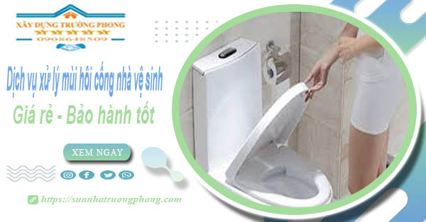 Dịch vụ xử lý mùi hôi cống nhà vệ sinh tại Tp Dĩ An【BH 5 năm】