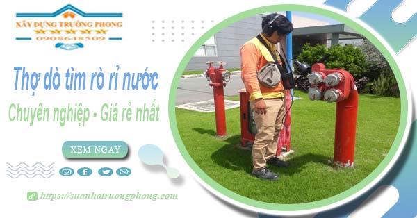 Báo giá chi phí dò tìm rò rỉ nước tại Đồng Nai – Lh 0908648509