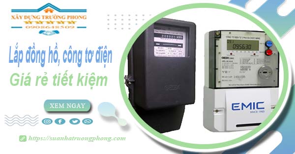 Giá lắp đồng hồ, công tơ điện tai Bình Thạnh【Tiết kiệm 20%】