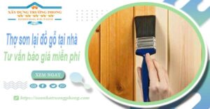 Thợ sơn lại đồ gỗ tại nhà Nhà Bè -【Tư vấn báo giá miễn phí】