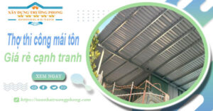 Bảng giá chi phí thi công mái tôn tại Khánh Hoà -【Cập nhật 2026】